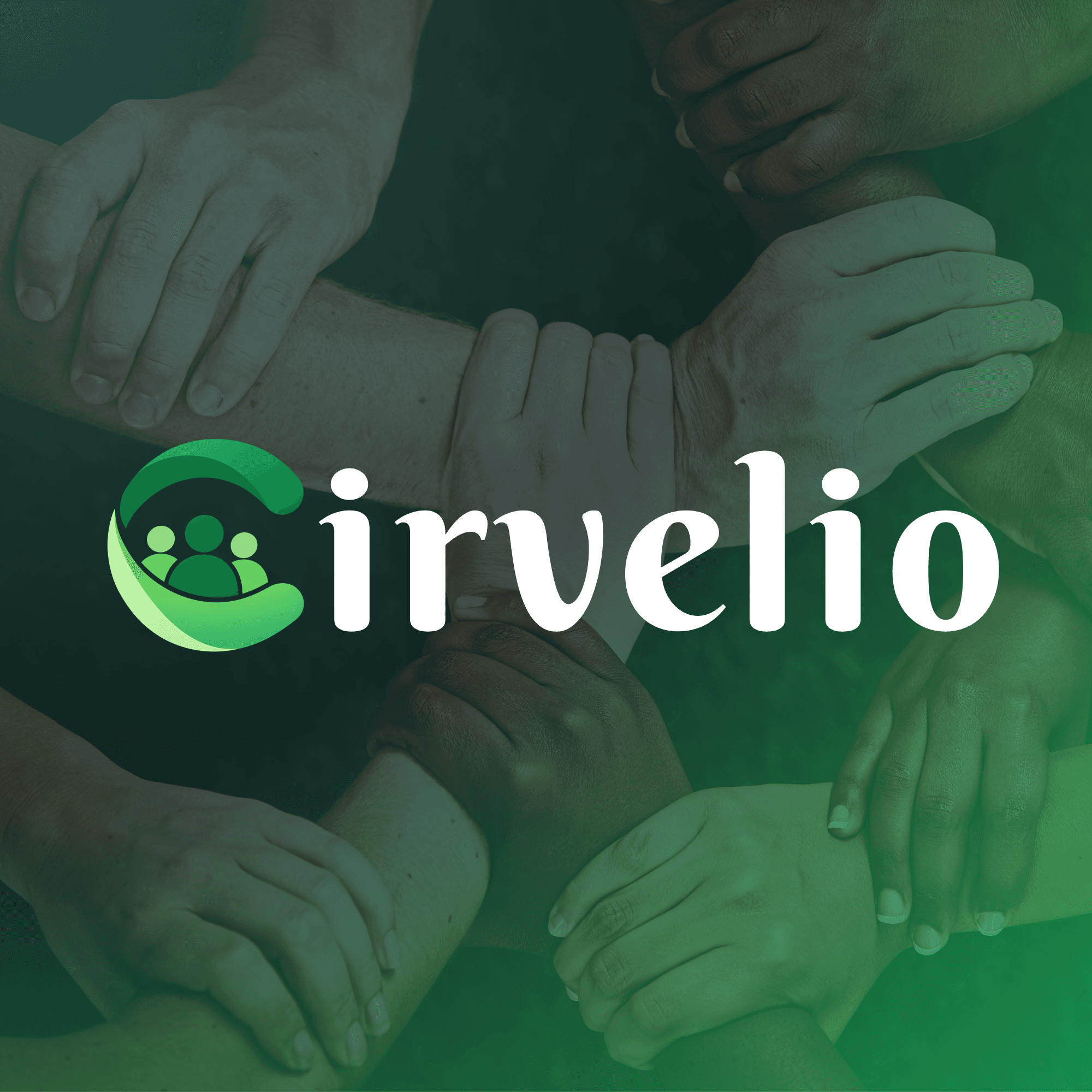 Group of people connecting together